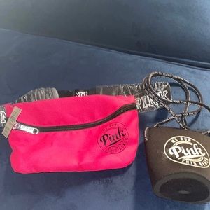 Victoria's Secret PINK Beach Fanny Pack Waist Bag; with beach cup holder.